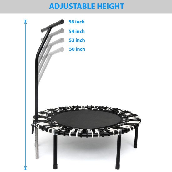 ChangeMe Rebounder with Bungees & Stainless Steel with Foldable Legs for Fitness & Rehab